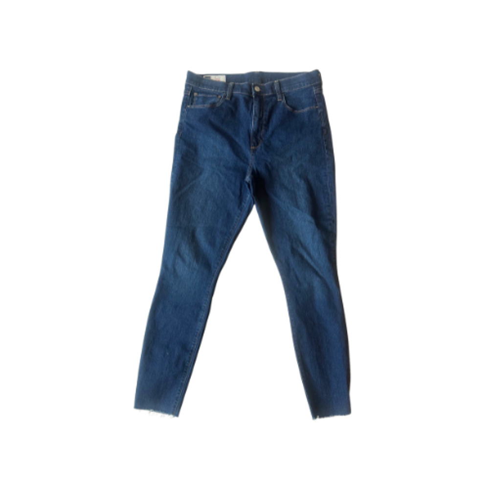 GAP Jegging High-Rise Raw Hem Dark Indigo Blue Jeans Women’s Size 30/10R
